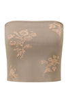 SWAYING 25 Early Autumn Floral Jacquard Stretch Tube Top SW-SW25PF1T01C2-QZ Light Brown (SW25PF1T01)